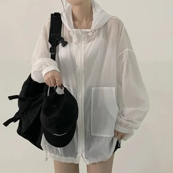 Sunscreen Clothes for Women in Summer Spring Thin Breathable Jacket New Ultraviolet Proof Outdoor Korean Version