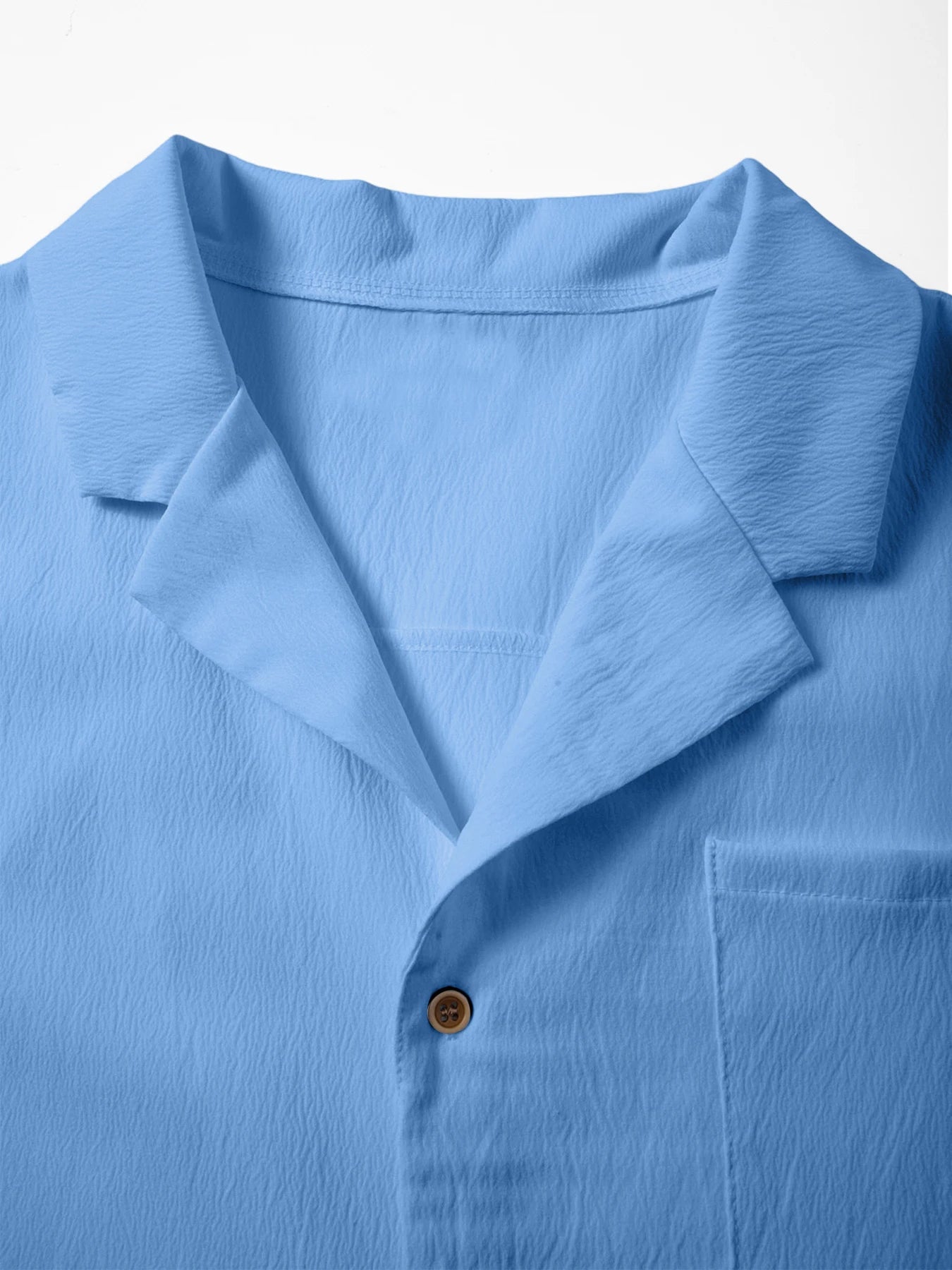 Summer Shirts for Men Casual Short Sleeved Shirts Breathable Solid Color Turn-Down Collar Formal Beach Shirts Male Clothing