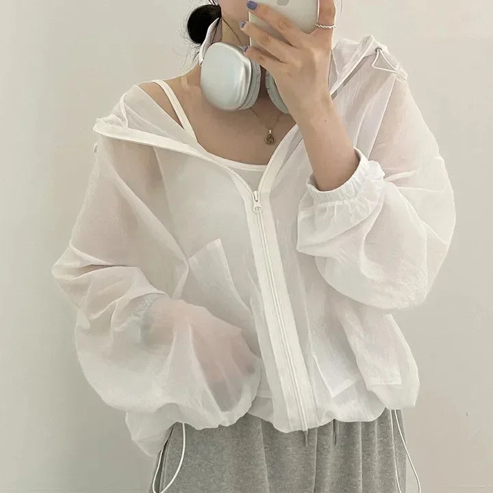 Sunscreen Clothes for Women in Summer Spring Thin Breathable Jacket New Ultraviolet Proof Outdoor Korean Version