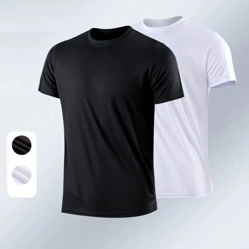 Summer Men Fashion Soild T-Shirt Short Sleeve Casual Gym T Shirts Oversized white Shirts Basketball Top Tees Men Clothing