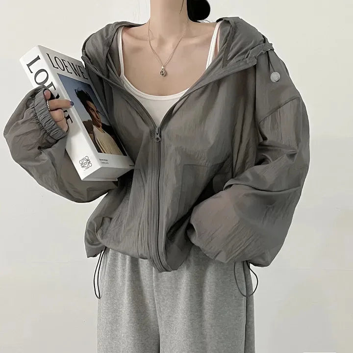 Sunscreen Clothes for Women in Summer Spring Thin Breathable Jacket New Ultraviolet Proof Outdoor Korean Version