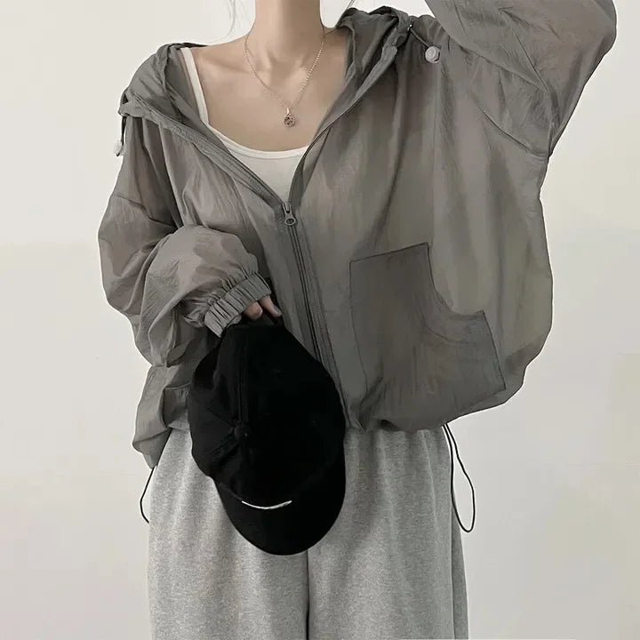 Sunscreen Clothes for Women in Summer Spring Thin Breathable Jacket New Ultraviolet Proof Outdoor Korean Version
