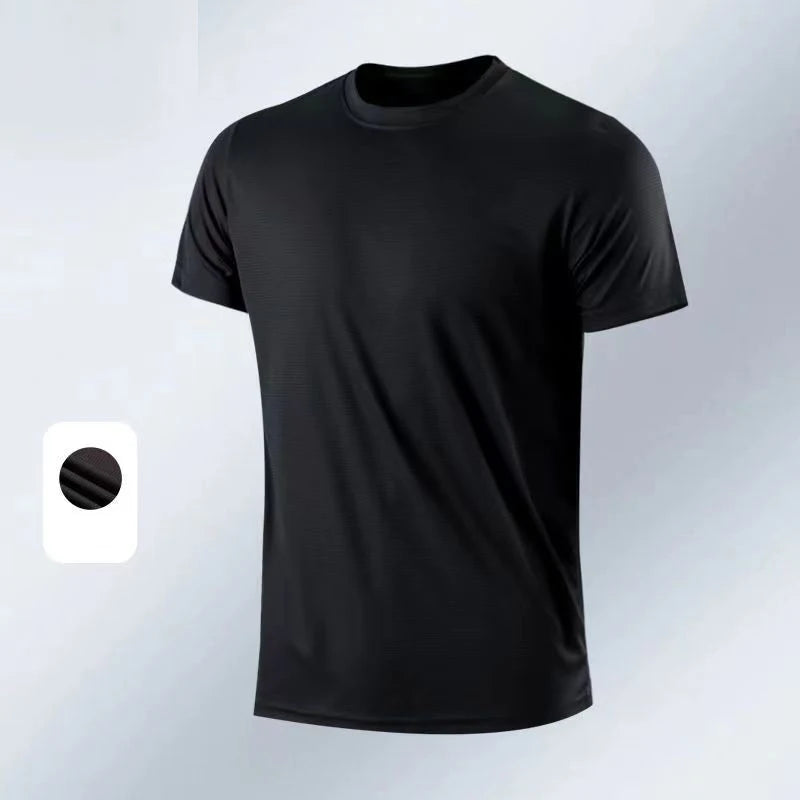Summer Men Fashion Soild T-Shirt Short Sleeve Casual Gym T Shirts Oversized white Shirts Basketball Top Tees Men Clothing