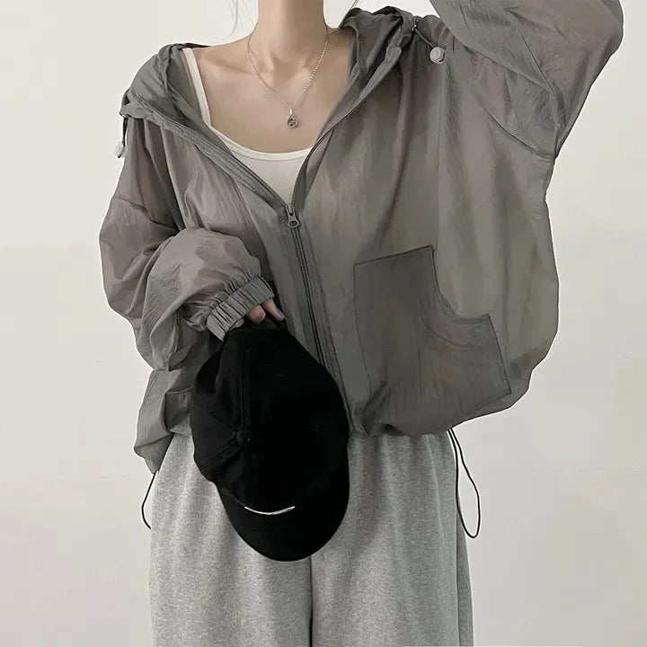 Sunscreen Clothes for Women in Summer Spring Thin Breathable Jacket New Ultraviolet Proof Outdoor Korean Version