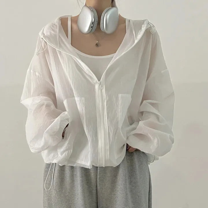 Sunscreen Clothes for Women in Summer Spring Thin Breathable Jacket New Ultraviolet Proof Outdoor Korean Version