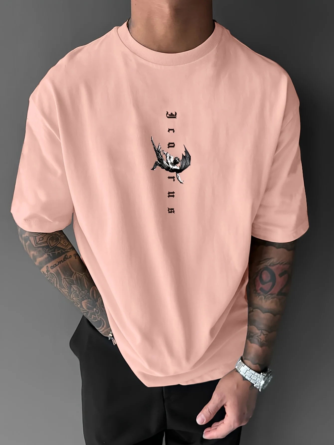 Summer Men T-shirt Suitable Daily Outdoor Sports Casual Relaxed Style Street Fashion Trend 100% Pure Cotton Material Versatile