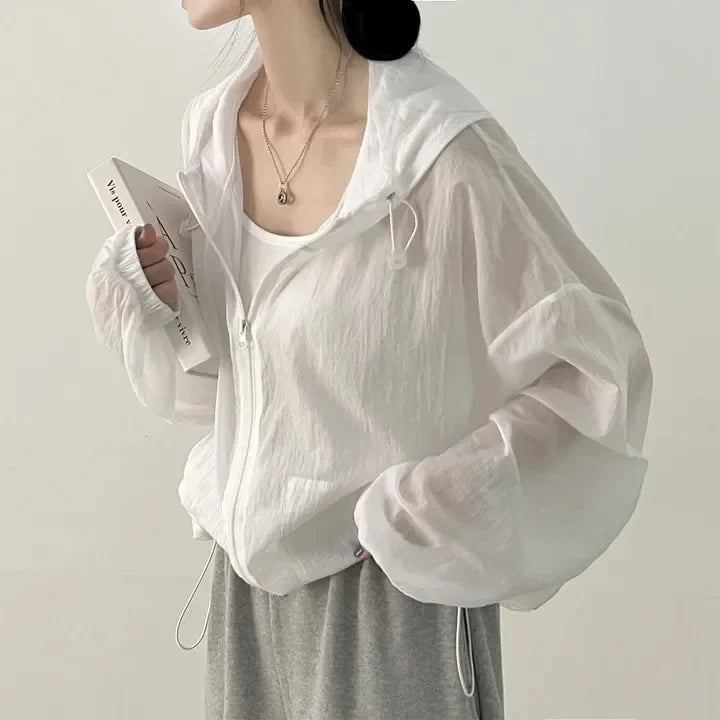 Sunscreen Clothes for Women in Summer Spring Thin Breathable Jacket New Ultraviolet Proof Outdoor Korean Version