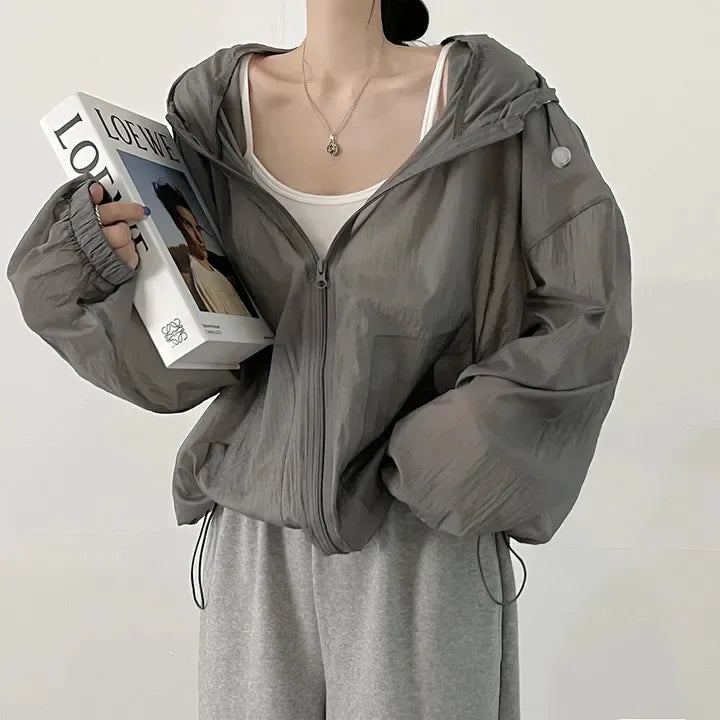 Sunscreen Clothes for Women in Summer Spring Thin Breathable Jacket New Ultraviolet Proof Outdoor Korean Version