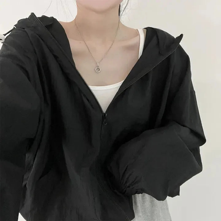 Sunscreen Clothes for Women in Summer Spring Thin Breathable Jacket New Ultraviolet Proof Outdoor Korean Version