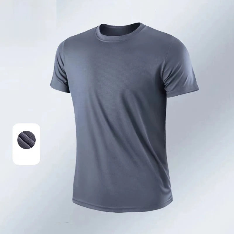 Summer Men Fashion Soild T-Shirt Short Sleeve Casual Gym T Shirts Oversized white Shirts Basketball Top Tees Men Clothing