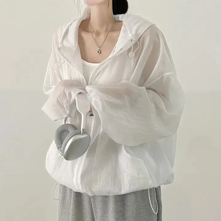 Sunscreen Clothes for Women in Summer Spring Thin Breathable Jacket New Ultraviolet Proof Outdoor Korean Version